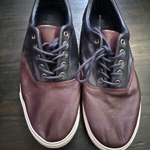 Men's Two-Tone Leather Sneakers